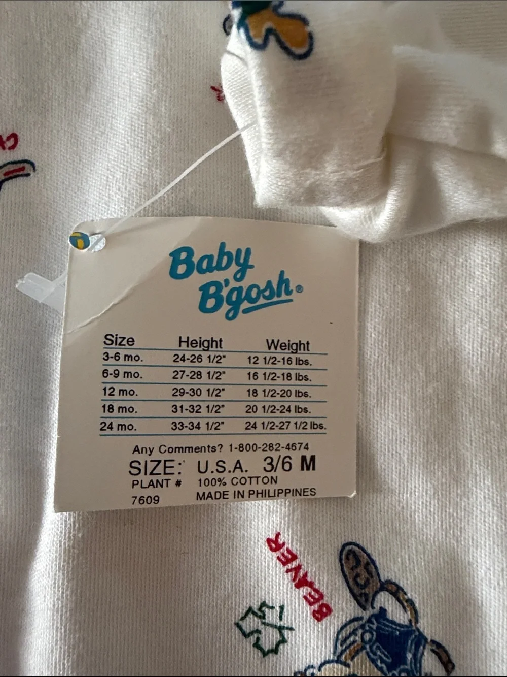 vintage Carter's mock-neck long-sleeve bodysuit 100% cottton